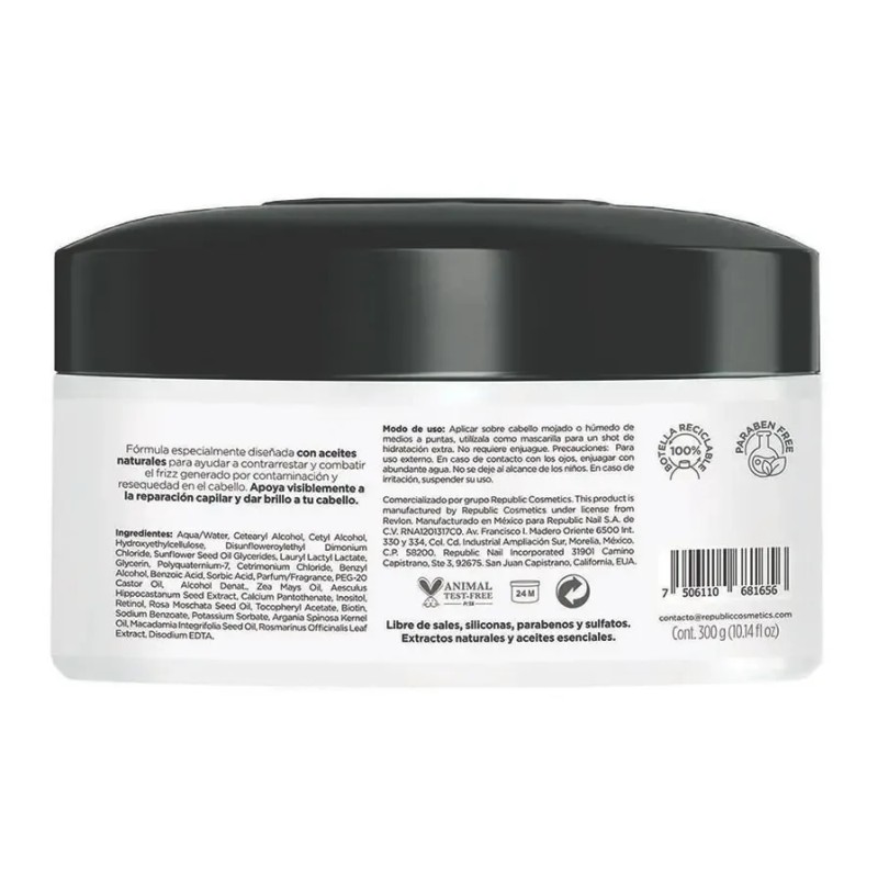 Mascarilla Reparadora De Cabello Revlon Aceite De Argan 300g