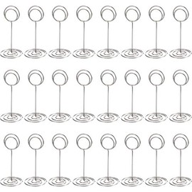 TecUnite 24 Piezas Portatarjetas de Número de Mesa de 8.5 Centímetros Portatarjetas de Lugar Portatarjetas de Foto Portatarjetas de Nombre Portatarjet