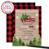 Winter Lumberjack 1st Birthday Party Invitations for Boys, 20 5"x7"