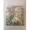 Baby Emma 2007 Solvent Resistant BUTTERFLY shape Glitter (Silver) Nail