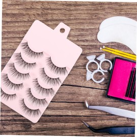 Baluue 3sets Cluster Lashes Kit Handmade False Eyelashes Natural Look Makeup Accessories for Women 5pair*3