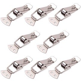 Kinstecks 8PCS Toggle Clamp Stainless Steel Toggle Latch Clamp with Keyhole for Cabinet Boxes Toolbox Trunk Door Drawer and Closet