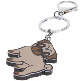 Stands Out, Supplying Outstanding Gifts Pug Cute Dog Pet Animal Novelty Keyring Bag Tag Charm