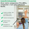 Komposter für die Küche, 3 l, Design – Kompostbehälter für