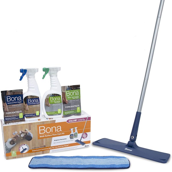 Bona Multi-Surface Floor Care Kit, for Cleaning Hardwood and Hard-Surface Floors