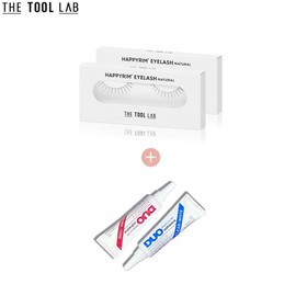 THE TOOL LAB Happyrim Eyelash + Glue Set 3items, Glue:Dark