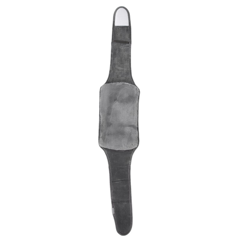 Uterus Warming Waist Belt Dark Gray Adjustable Thick Soft Plush