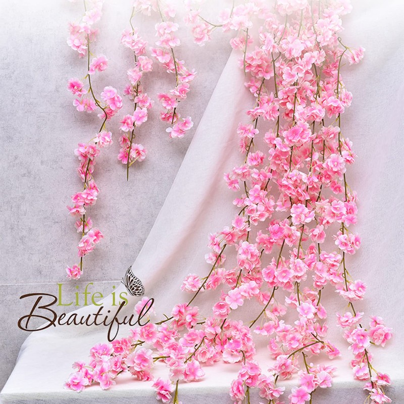 SCHIB Guirnaldas de Flores de Cerezo Artificiales, Aplicar para Decoración