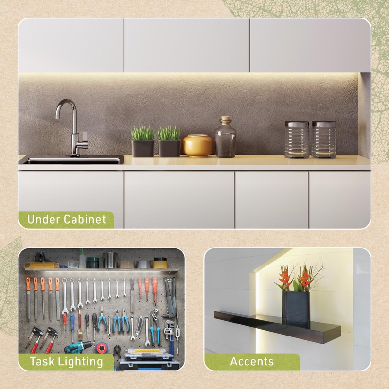 Birch Lighting Warm White 12" LED Strip Light Kit 311310