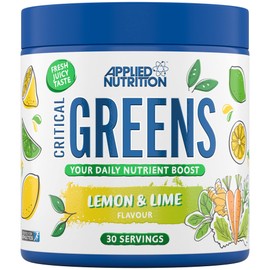 Applied Nutrition Critical Greens - Super Greens Powder, Boost Your Immune System with Superfood Nutrients, Vegan (150 g - 30 Servings) (Lemon & Lime)
