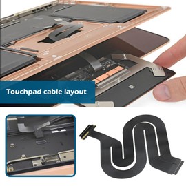 Create idea Track Pad Touch Pad Flex Cable Compatible with MacBook Pro Retina A1534 2016-2017 Replacement Part Number 821-00507-A Laptop Parts