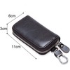 Leather Key Holder Wallet – Multi-Functional Zipper Key Case with