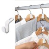 Space Saving Hanger Hooks, 50pcs, Polypropylene, 5KG Max Capacity, White
