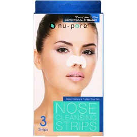 Nose Cleansing Strips - for Instantly Fresh Clean Pores, 3 Strips,(Nupore)