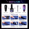 Elotraf Cat Eye Gel Nail Polish 9D Chameleon Holographic with