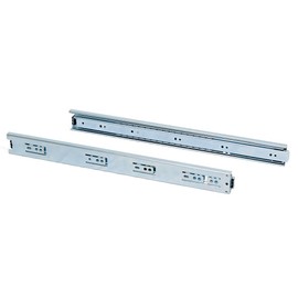 Emuca - Set of full extension ball bearing runners/slides 1,77x9,8 inch (45mm x 250mm) for drawer, 77,16 lb (35 kg)