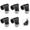Connecting Tubes (5 Pieces) Push Joint Quick Fitting 90 Degree