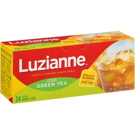 Luzianne Green Iced Tea Family Size, 24 Count