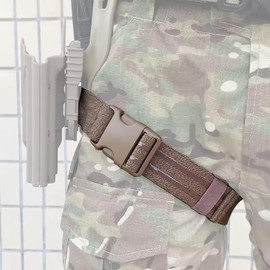 WGLILO 2 Pcs Adjustable Tactical Leg Strap for Holster Knife, Nylon Elastic Thigh Belt for Women/Men, Drop Leg Hanger with Quick-Release Buckle for Games, Outdoors and Cosplay Costume Accessory, Tan