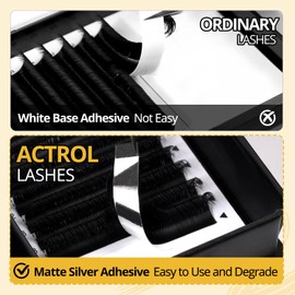 ACTROL 3D Easy Fan Lashes Eyelash Extensions 0.07 D 70° Curl 8-15mix Tray Mink Volume Premade Russian Lashes 3D-20D Withstand 100℃