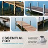 Desunqin Dock Bottom Pad, 4-3/5" Stationary Dock Base Plate Hardware,