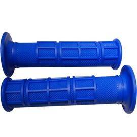 5A Tokyo 7/8" 1" Set Motorcycle Handlebar Grips Anti-Slip Universal Grips for ATV Thumb Throttles Ebike Dirt Pit Bicycle Harley Honda Triumph Yamaha Kawasaki Comfort Durable Hand Grips (Blue)