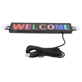 LED Scrolling Sign 12x72 Pixels 230x50mm Bluetooth APP Programmable LED Matrix Panel for Party Car Bar Club