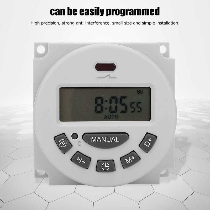 Timer Switch, L701‑12V High Precision Intelligent Digital LCD Timer Switch,