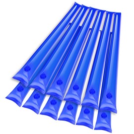 12 Pack 0.7mm Heavy Duty Water Tubes for Pool Cover Weights inground Blue Pool Water Bags for Swimming Pool Cover Winter Water Tubes 8FT, Thick Three-Layer Composite Material