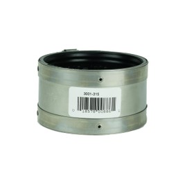 Fernco PROFLEX P3001-315 Shielded Pipe Coupling for Cast Iron, Plastic, or Steel to Copper Plumbing Connections