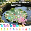 100pcs Resin Mini Luminous Turtles with 20pcs Tiny Ducks Mini
