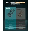 AUTOMUTO 2PCS Rear Suspension Coil Spring Set Compatible with 2007-2017