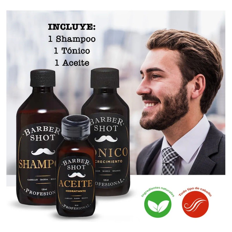 Kit Hidratante De Bergamota Para Cabello Barba Y Bigote