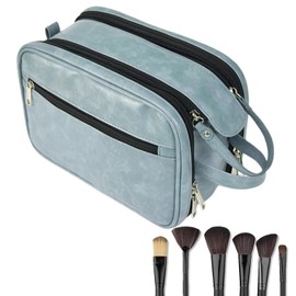 Hygiene Bag for Men,Waterproof PU Shaving Bag for Men | Bathroom Travel Bag, Toiletry Organizer, ReusableTravel Toilet Bags for Shaving Grooming Dopp Kit