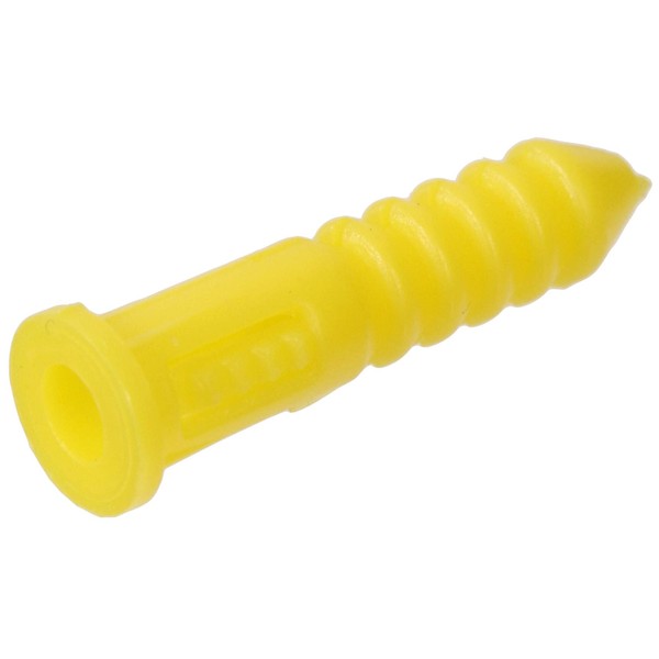 The Hillman Group 370326 Ribbed Plastic Anchor, 4-6-8 X 7/8-Inch, Yellow, 100-Pack