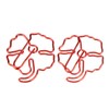 50Pcs Leaf Paper Clips 4 Leaf Clover Design Strong Metal