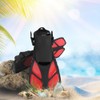 Adjustable Adult Diving Fins Comfortable Snorkeling Swimming Flippers Assistant EquipmentRed