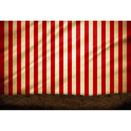 Baocicco 10x8ft Circus Backdrop Circus Tent Happy Birthday Backdrop Carnival Backdrops Photography Red and White Stripes Background Baby Boy Girl Children Birthday Party Photography Booth Photo Props