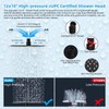 Hibbent All Metal CUPC Certified 12'' Rainfall Shower Head, Dual