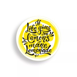 Real Sticky Life Gives Lemon Sticker Cup Laptop Beach Cooler Car Vehicle Window Bumper Decal