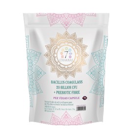 7C Bacillus Coagulans | 30 High Strength Spore Probiotic Capsules - 20 Billion CFU Bacillus Coagulans Probiotic per Serving | Non-GMO, Gluten & Allergen Free | Made in The UK