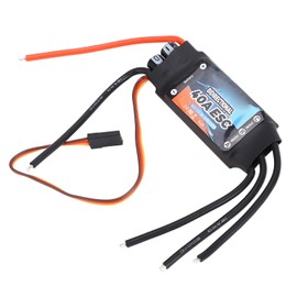 40A Bidirectional Brushless ESC, 2‑6S RC Brushless Motor 40A ESC for RC Car Boat, Black