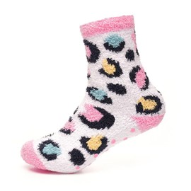 A2Z 4 Kids Super Soft Fluffy Girls Cosy Socks with Non Slip Gripper Warm Winter - Socks AZ438 Multi 7-10 (12.5-3.5)