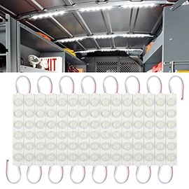 Linkstyle 12V 90 LEDs Van Interior Lights Car LED Ceiling Lights Kit, Super Bright Ceiling Work Light Dome Lamp for Van RV Trailer Boat Camper Truck Caravans Cargo Transit Bus (15 Modules, White)