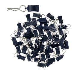 50pcs RC Body Clips with Pull Tabs Car Clips RC Clips for All 1/8 1/10 1/12 Scale Traxxas Redcat Axial Arrma HSP Redcat HPI Himoto Tamiya RC Car Truck Buggy Parts (1.2mm Rod Silver Clips and Tabs)