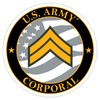 7.62 Design E-4 Corporal 3.5" U.S. Army Rank Decal