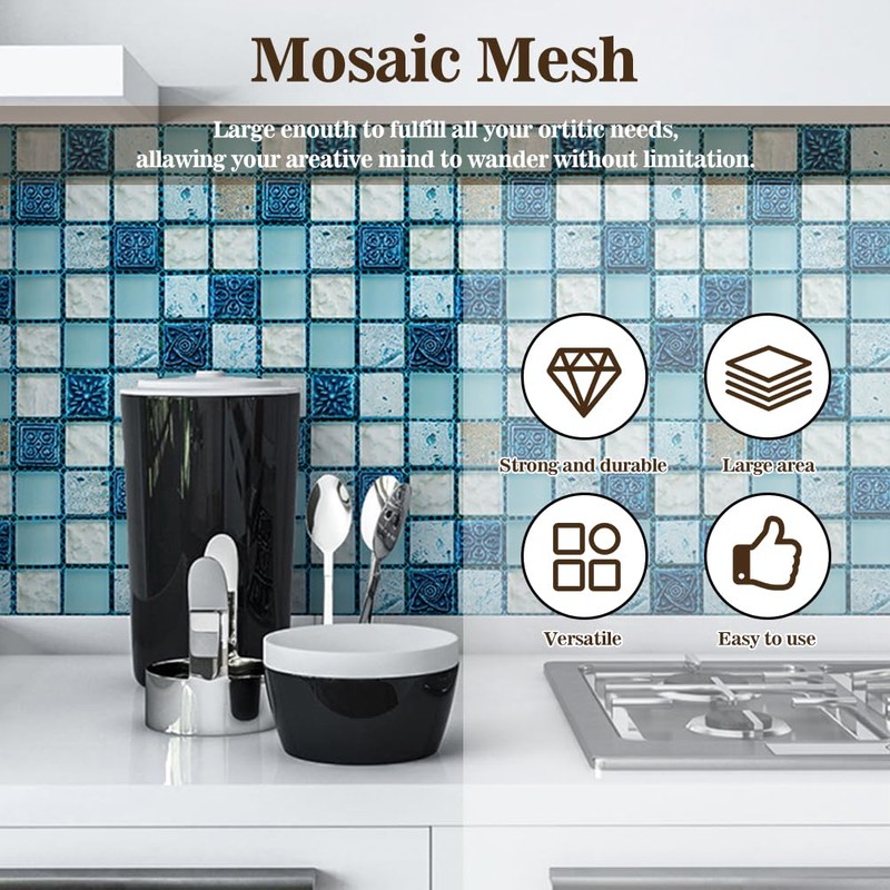 36" x 118" Mosaic Mesh for for Back Mounted Tile