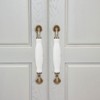 4 Sets Ceramic Handle European Style 160mm Hole Distance Cabinet