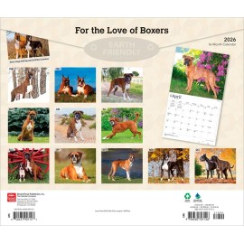 BrownTrout For the Love of Boxers | 2026 14x24" (Hanging) Deluxe Wall Calendar