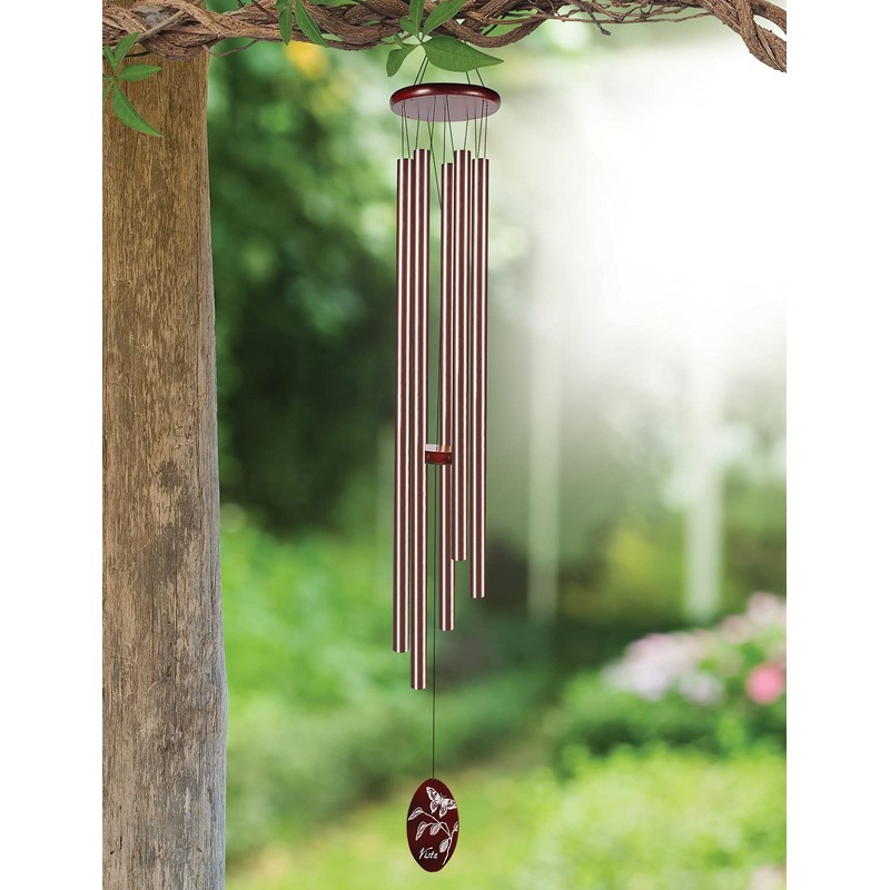 Sunset Vista Designs Bronze Classic Wind Chime with Butterfly, x